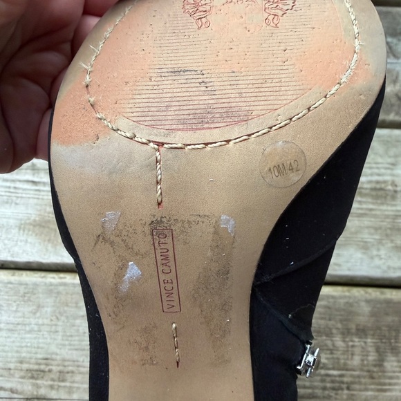 Vince Camuto Black Heeled Boots - Picture 3 of 10